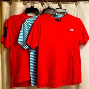 3 Polo Ralph Lauren short sleeved shirts size 10-12